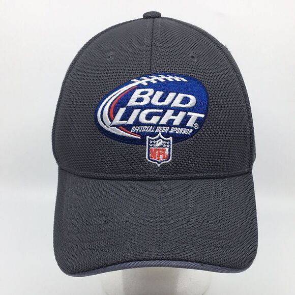 Bud Light NFL Football Men’s Baseball Cap Hat with Velcro backstrap - Picture 1 of 16